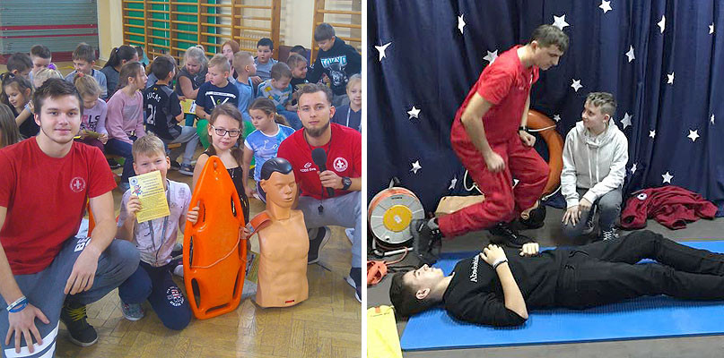 Cykl spotkań zorganizowano we włocławskich placówkach oświatowych. fot. WOPR Włocławek