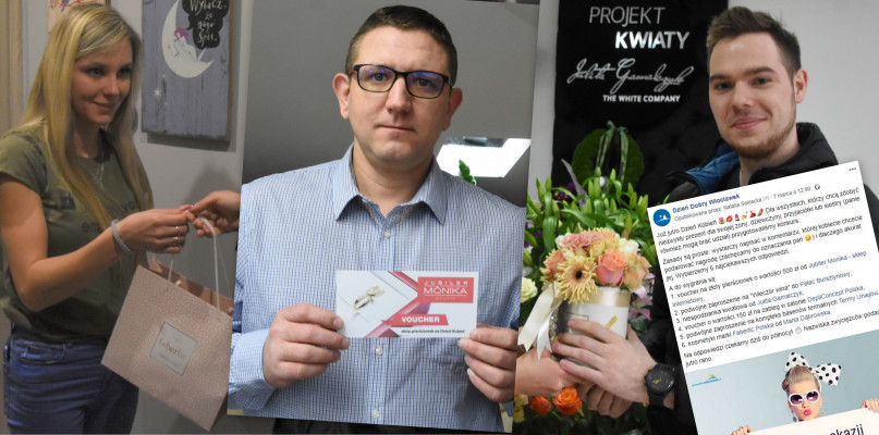 Kosmetyki, kwiaty, vouchery i inne nagrody trafiły już do zwycięzców. Fot. Natalia Seklecka/Facebook
