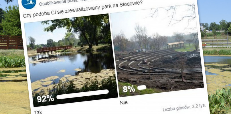 Włocławianie bardzo chwalą nowy wygląd parku na Słodowie. Fot. Facebook/Natalia Seklecka