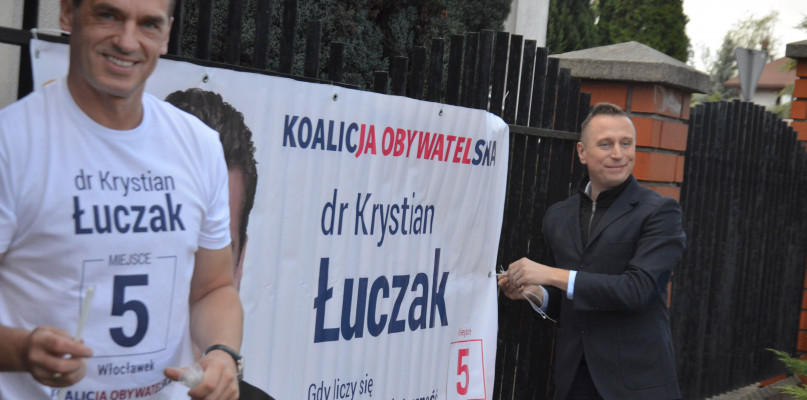 Krzysztof Brejza pomógł w kampanii kandydatowi z Włocławka. Fot. Natalia Seklecka