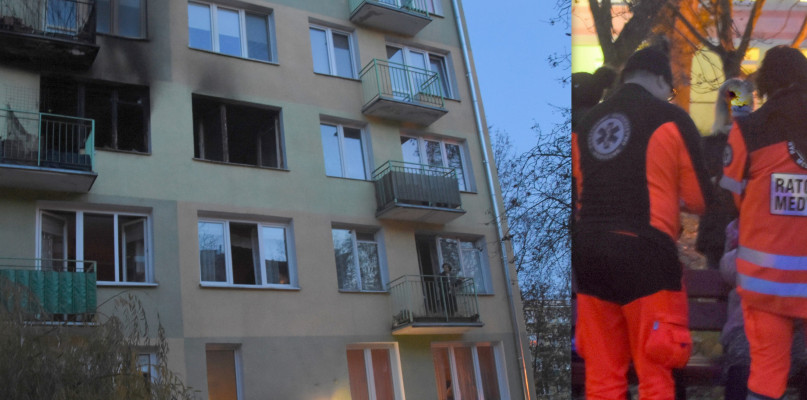 Do pożaru doszło w mieszkaniu na 2. piętrze. Fot. DDWloclawek.pl