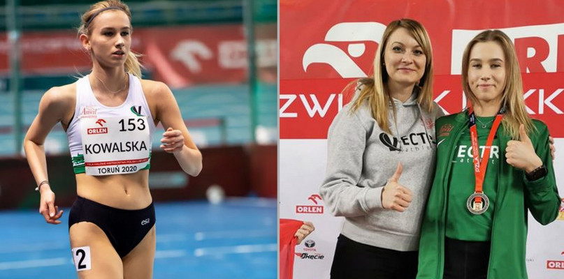 Julia Kowalska zdobyła złoty medal w chodzie na 3000 metrów fot. FB Vectra Włocławek