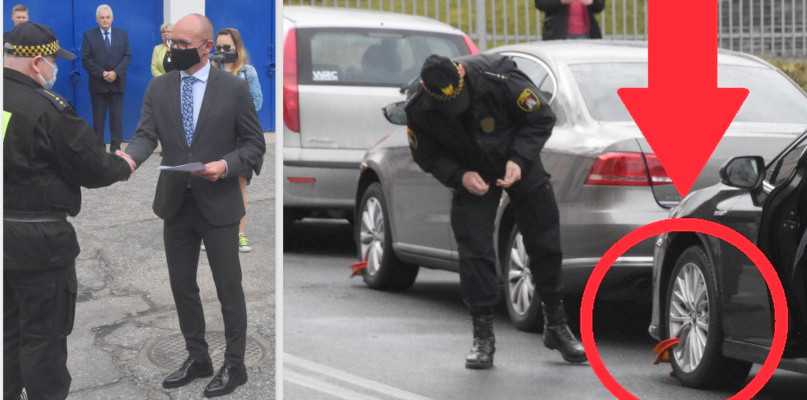 Prezydent chwalił strażników miejskich za zaangażowanie w służbę. Fot. Michał Osiecki