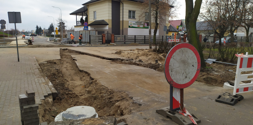 Na przecięciu  Kraszewskiego z Traugutta powstanie pierwsze we Włocławku skrzyżowanie z wyniesioną tarczą. Fot. ddwloclawek.pl