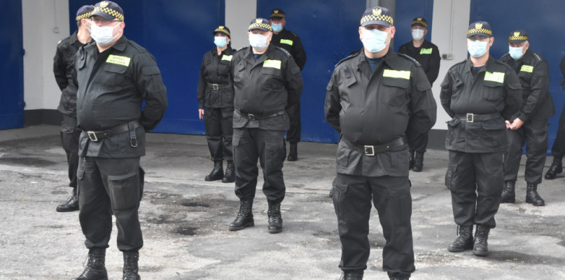 W kwarantannie przebywa jeden zakażony strażnik miejski i 11 funkcjonariuszy, którzy mieli z nim kontakt. Fot. Michał Osiecki