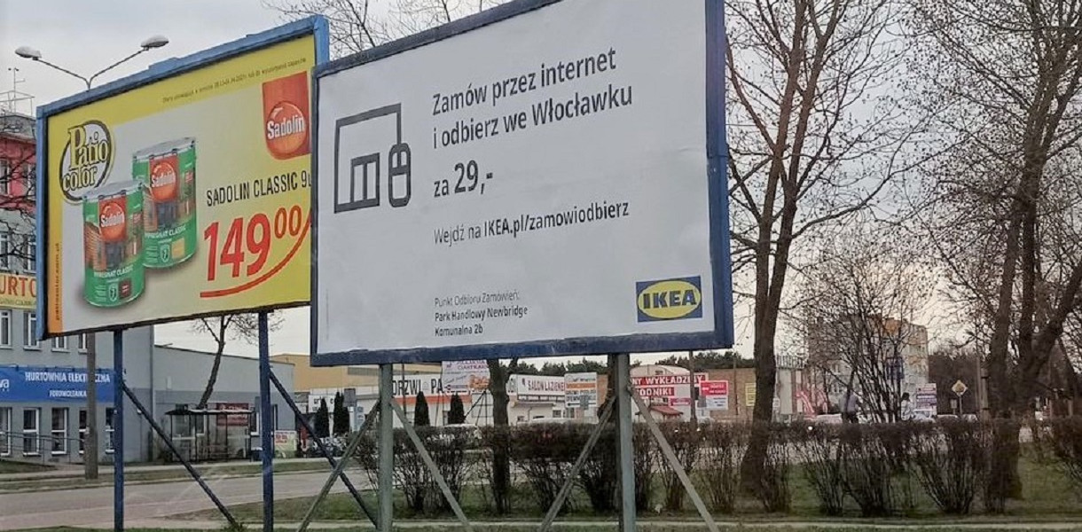 IKEA działa również we Włocławku? Są banery na ulicach i... pierwsze problemy klientów