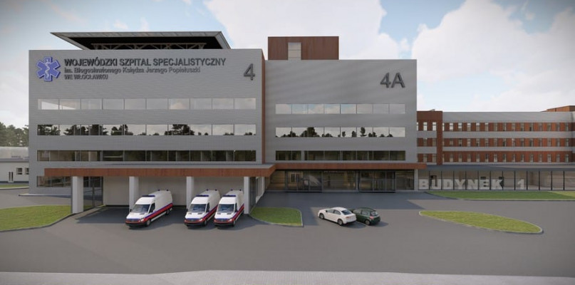 Tak ma wyglądać nowy budynek szpitala we Włocławku. Fot. Facebook/Wojewódzki Szpital Specjalistyczny we Włocławku