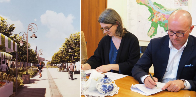 Projekt wykona firma Sawawa, która w miejskim konkursie przedstawiła najlepszą koncepcję zmian na ul. 3 Maja. Fot. UM Włocławek