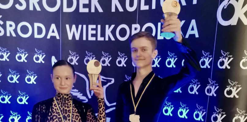 Zofia Lubczyńska i Wiktor Gondek ponownie stanęli na podium. Fot. nadesłane