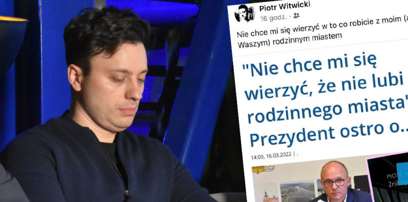Piotr Witwicki odpowiedział na krytykę ze strony prezydenta Marka Wojtkowskiego. Fot. archiwum  DDWloclawek.pl/Facebook