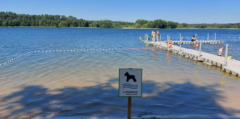 Tak wygląda kąpielisko dla psów nad jez. Wikaryjskim. Fot. OSiR Włocławek