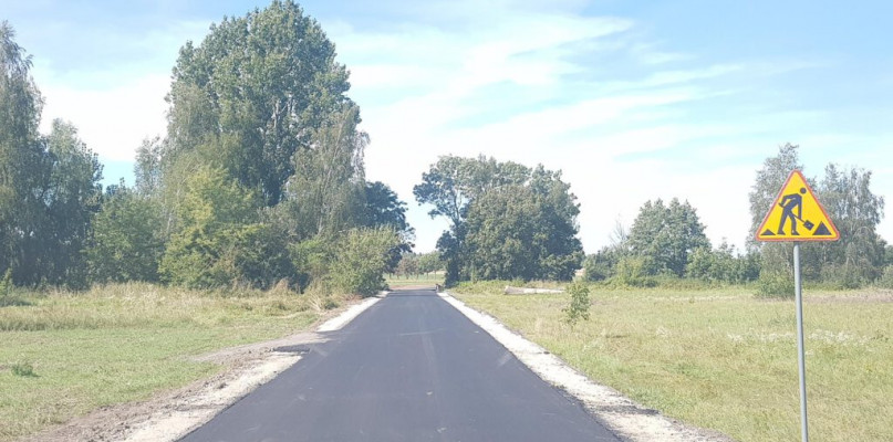 Remont drogi w miejscowości Bagno ukończony. Fot. Urząd Miejski w Lubieniu Kujawskim