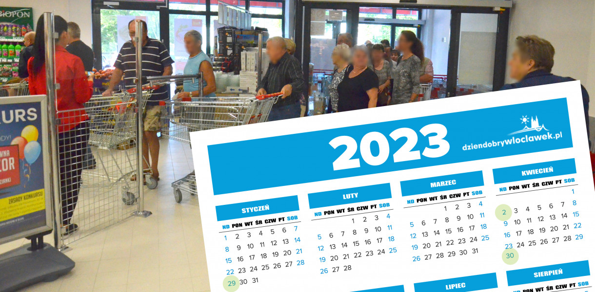 Niedziele handlowe w 2023 r. Lista i kalendarz. Fot. archiwum  DDWloclawek.pl/depositphotos