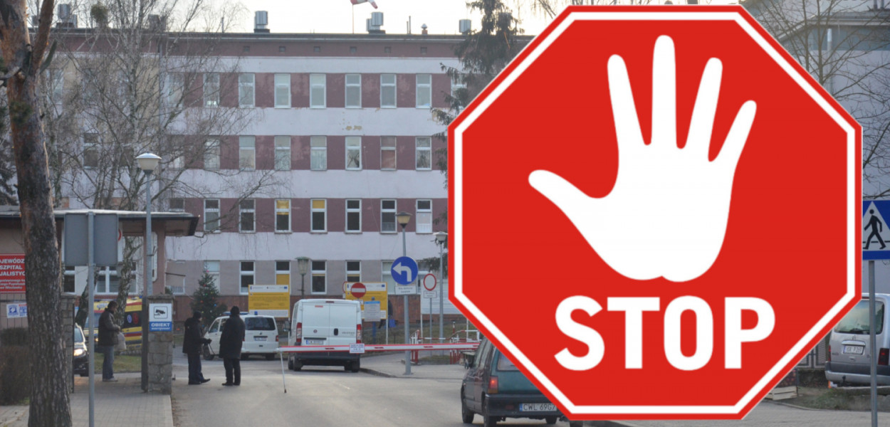 Szpital we Włocławku wprowadził całkowity zakaz odwiedzin. Fot. DDWloclawek.pl/depositphotos