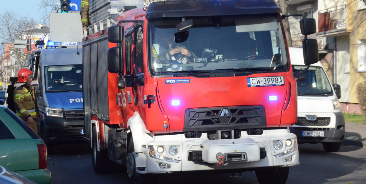 Strażacy interweniowali przy ul. Wojska Polskiego. Fot. Archiwum.