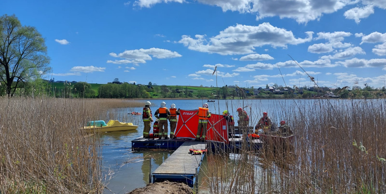 Jezioro Skarlińskie, foto: @KWPSPOlsztyn