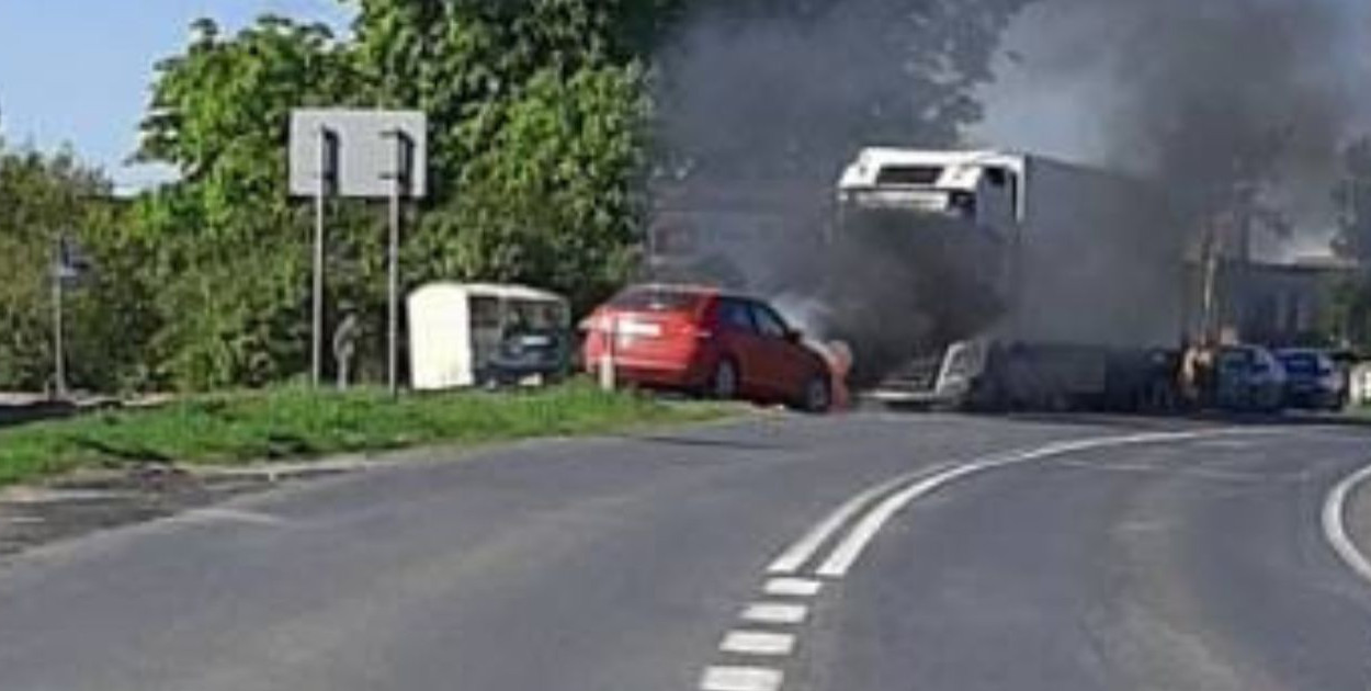 Pożar samochodu w miejscowości Stawki. Fot. 8. KPBOT. 