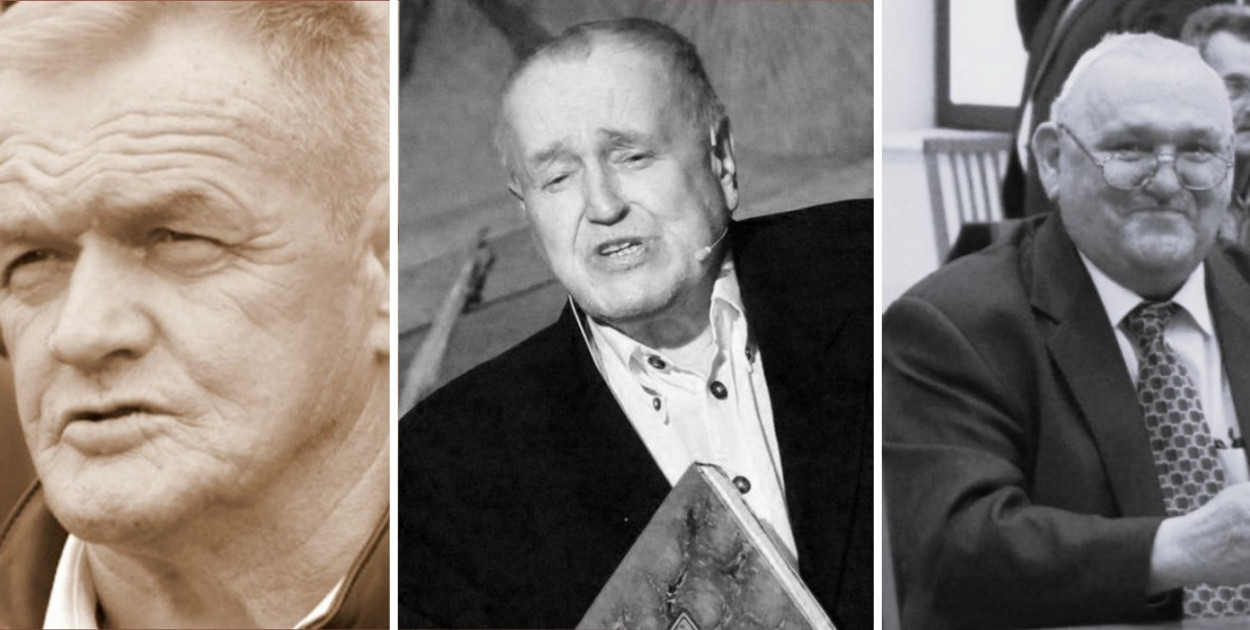 Od lewej: Lech Kuropatwiński, Jan Nowicki i Czesław Zarzeczny. Fot. Archiwum. 