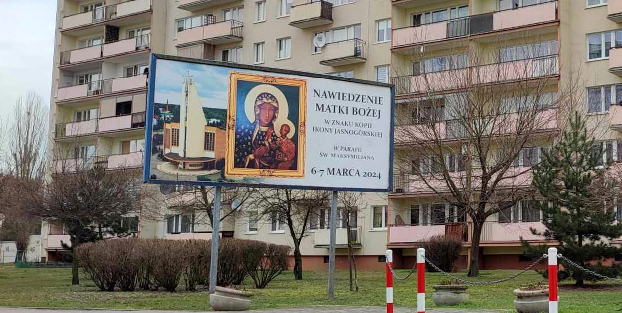 Włocławskie parafia promują marcowe uroczystości. Fot. DD. 