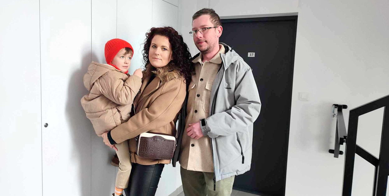 Adrianna, Sebastian i mały Olek na Celulozową przeprowadzają się z Michelina, gdzie małżeństwo mieszkało z rodzicami. Fot. DD. 