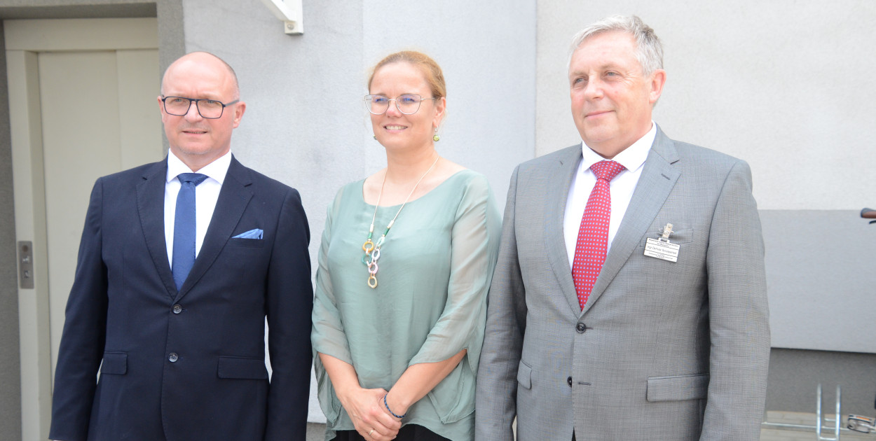 Od prawej: Dariusz Szczepański, Karolina Welka i Marek Wojtkowski. Fot. G.S