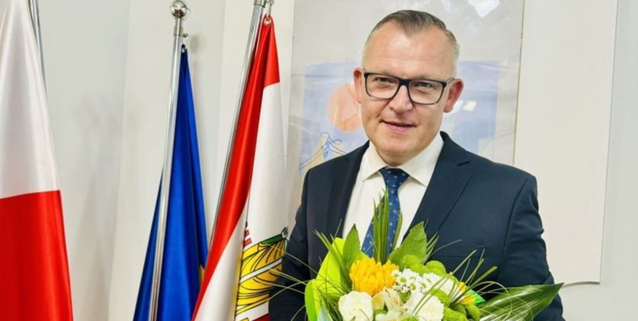 Burmistrz  Tomasz Chymkowski. Fot. UM Brześć Kujawski. 