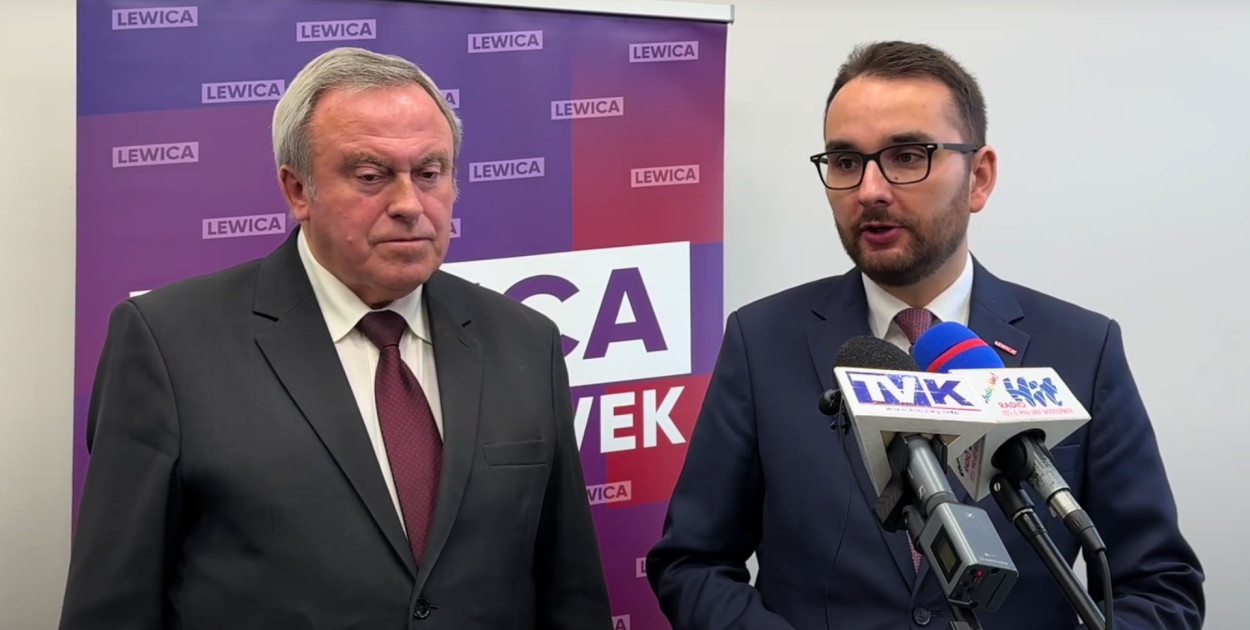 Od lewej senator Stanisław Pawlak oraz poseł Piotr Kowal Fot. DD