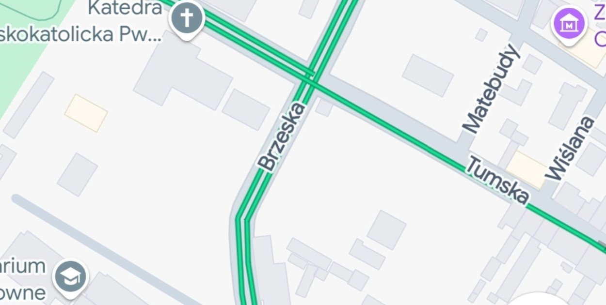 Screen z Google maps