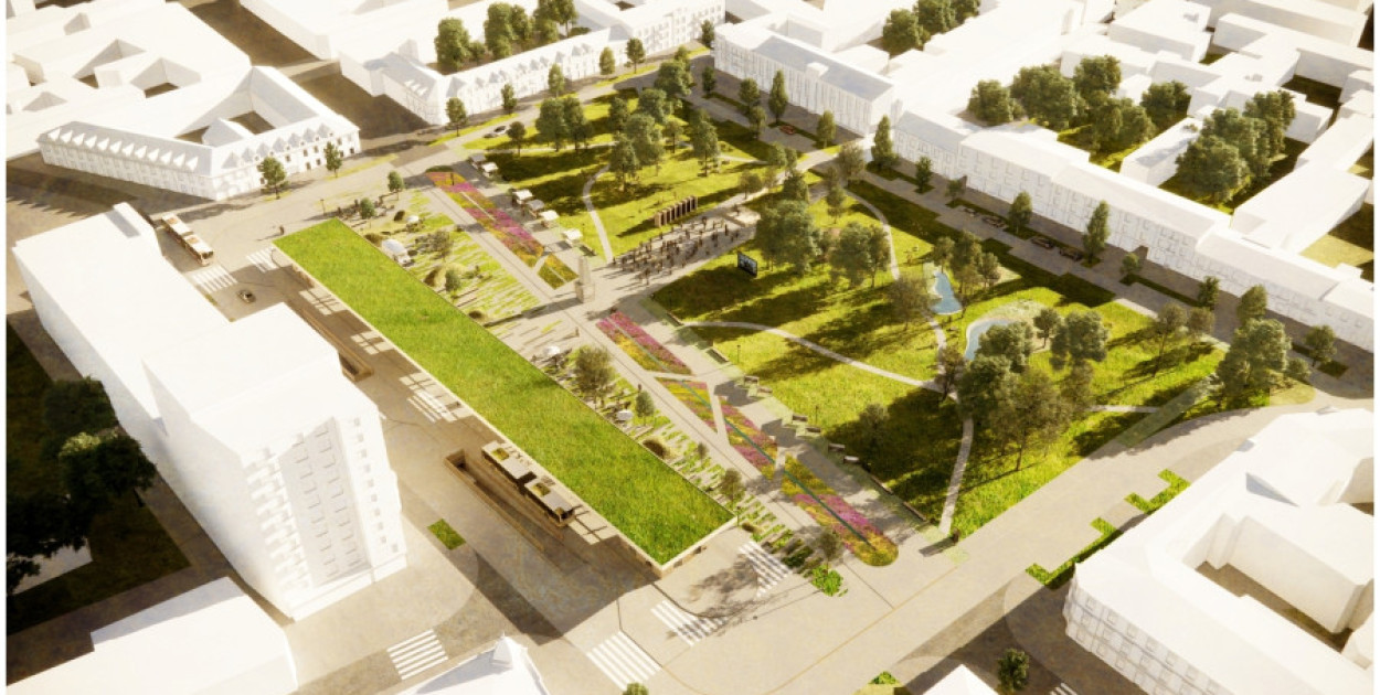 Tak ma zmienić się plac Wolności. Mat. NM Architekci.