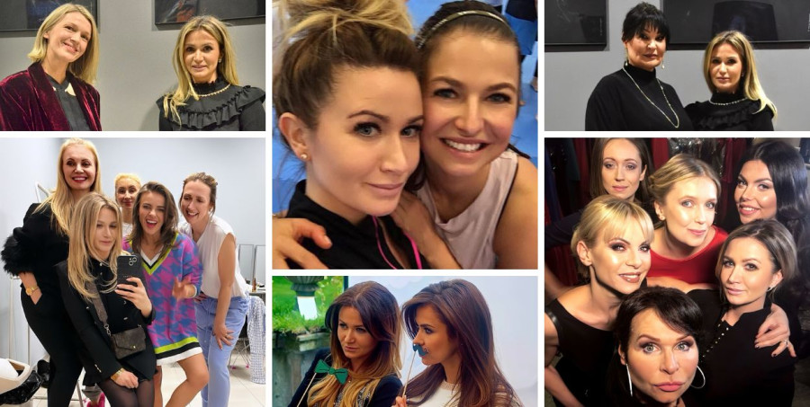 Paula Stobińska w otoczeniu znanych i lubianych – aktorek, influencerek i przyjaciółek ze świata show-biznesu. To z nimi od lat współpracuje i utrzymuje kontakt, a dziś jej marka neero. podbija serca także ich dzieci. Zdjęcie z prywatnych zbiorów P.S.