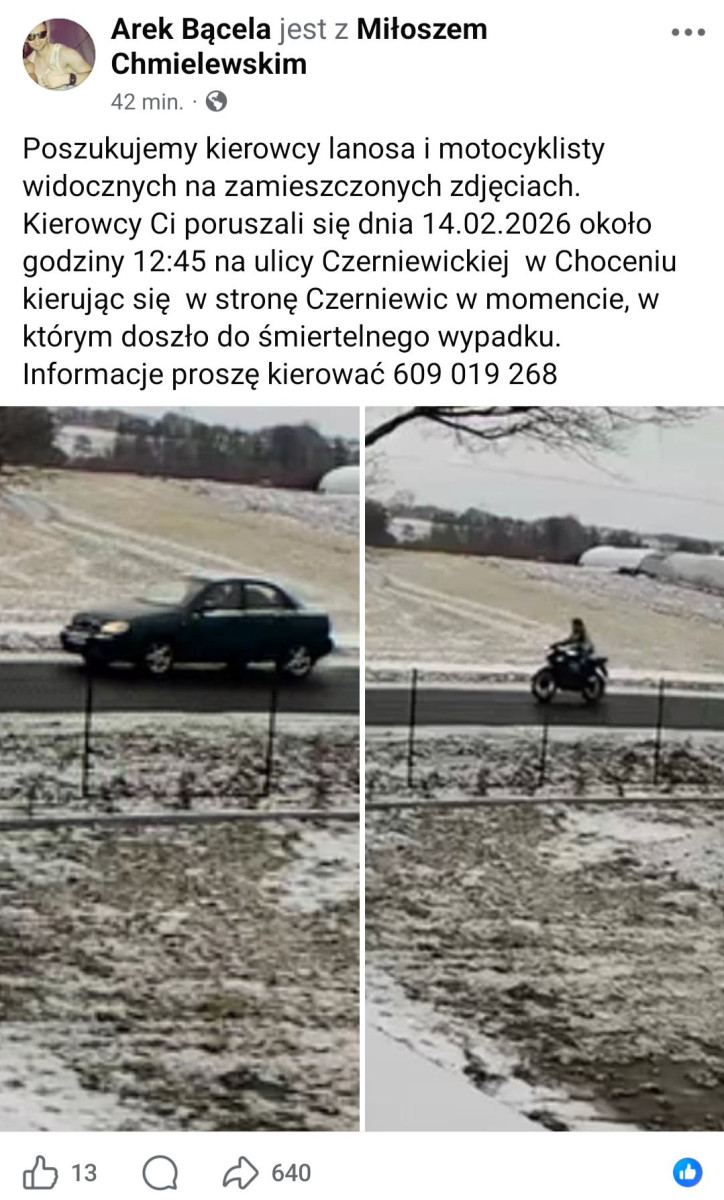 Zrzut ekranu Facebook/Arek Bącela