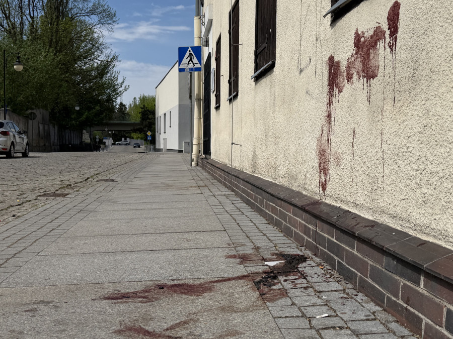 DD. | Miejsce brutalnej bójki z użyciem noża - ul. Zamcza we Włocławku