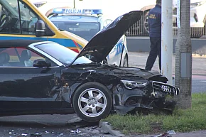 Wypadek na skrzyżowaniu Okrężna - Stodólna-20606