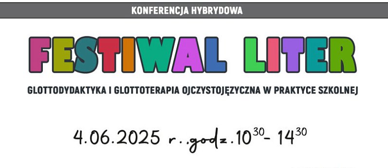 Konferencja hybrydowa "Festiwal Liter"