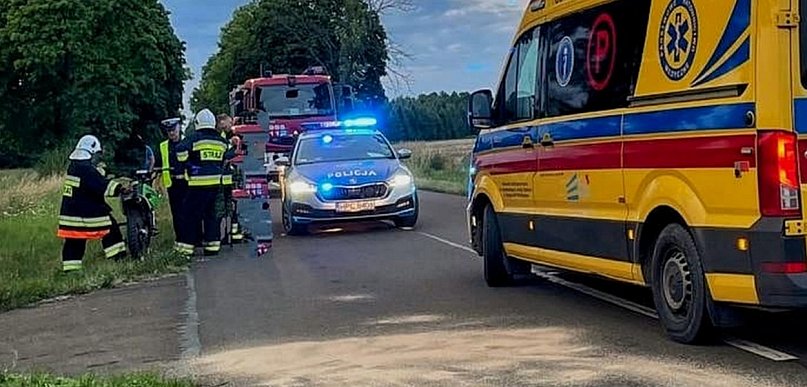 13-latek bez uprawnień na motocyklu. Doszło do wypadku 