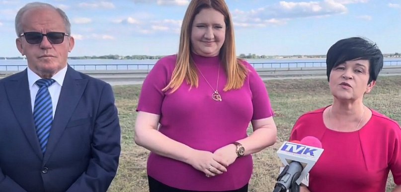 "Stopień wodny w Siarzewie coraz bliżej!". Parlamentarzyści PiS na tamie 