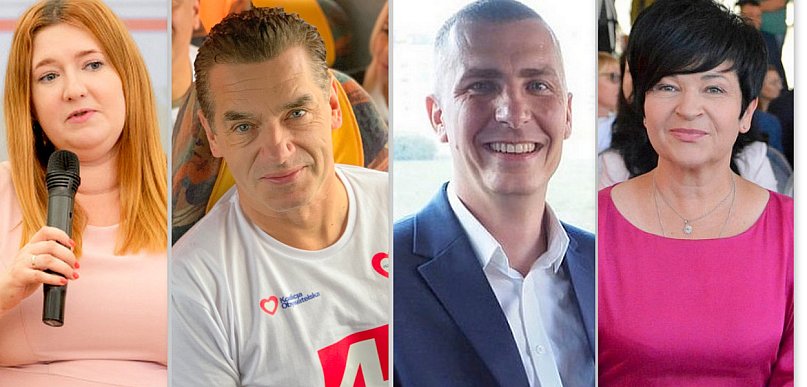 Parlamentarzyści dziękują za głosy. Jeden od razu zaczął sprzątać plakaty