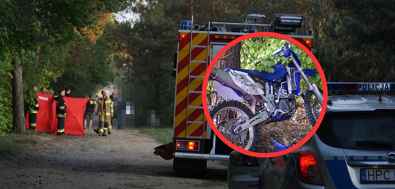 Tragedia na drodze gruntowej. Nie żyje 32-letni motocyklista