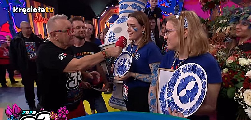 Włocławianki na antenie TVN! Owsiak nie krył zachwytu nad fajansem [WIDEO]