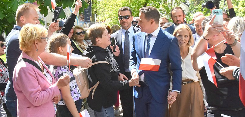Kurort żył polityką. Tłumy w Ciechocinku na spotkaniu z Trzaskowskim [FOTO]