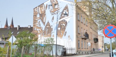 We Włocławku jest kolejny mural. Zobacz "Starą Przystań" przy bulwarach -65786