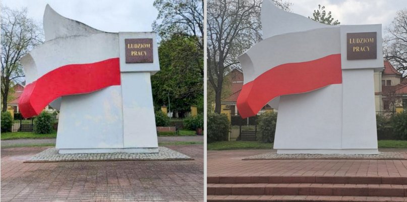 Pomnik we Włocławku przeszedł konserwację. Widzisz różnicę?  - 66401