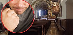Zakłócił pogrzeb i pluł na księdza 