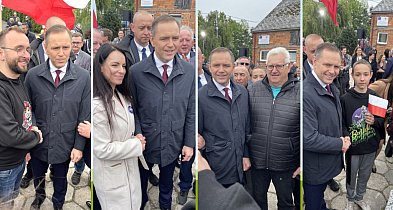 Ujęcia z wizyty. Mieszkańcy nie odpuszczali selfie z Nawrockim [FOTO]-79883