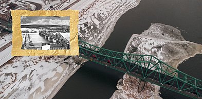 Dwa mosty Włocławka obok siebie. Tak wyglądała Wisła tuż przed wojną