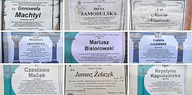 Wreszcie mniej pogrzebów we Włocławku i okolicy [NEKROLOGI 11 - 17 kwietnia]
