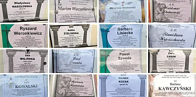W tydzień ponad 40 pogrzebów we Włocławku i okolicy [NEKROLOGI 16 - 22.V.]