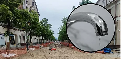 Awaria podczas budowy woonerfu. Mieszkańcy zostali bez wody