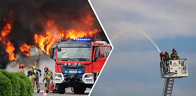 Pożar magazynu z chemikaliami przy Barskiej. Zobacz zdjęcia z akcji
