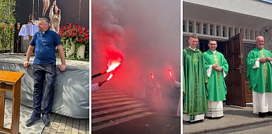 Ksiądz Sławek odszedł mimo protestów. W innej parafii odpalono race